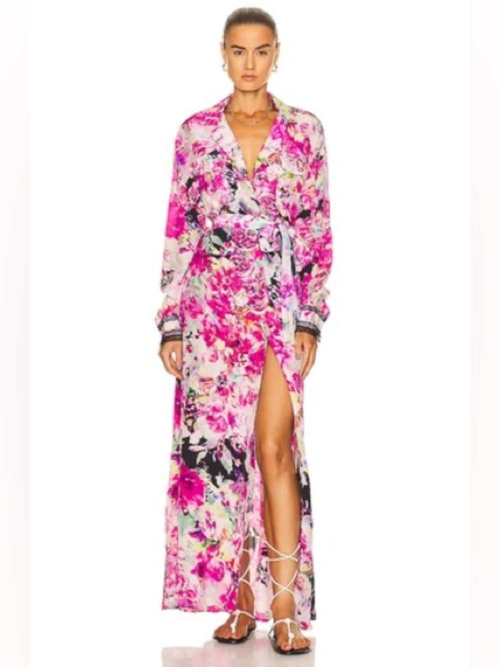 Rococo Sand Revolve Tessa Floral Wrap Maxi Dress NWT Small